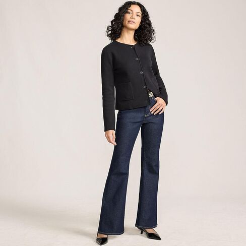 Lands 'End Women's Guuge Cotton Milano Blazer Sweater in Saudi Arabia