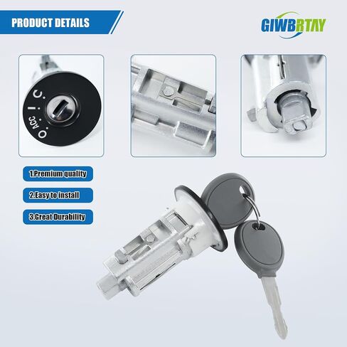 Compatible with Chevy Malibu 2004-2012, Pontiac G6 2005-2010, Saturn Aura 2007-2009 Ignition Switch Lock Cylinder Assembly with 2 Chip Keys with On-Board Programming 84663295 in Saudi Arabia