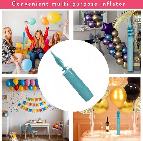 by DECOCHAMP Deco Pump - 2-Way Dual Action Hand Pump Manual Balloon Inflator Portable Air Pump for Balloons in Kuwait