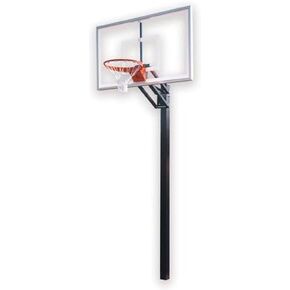 Champ Select Steel-Acrylic In Ground Adjustable Basketball System Scarlet in Kuwait