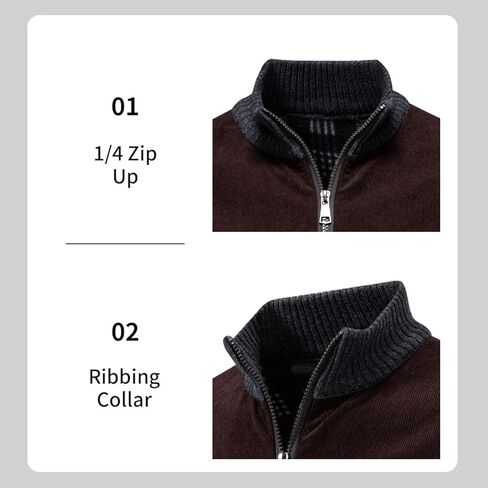 Mens Shawl Collar Pullover Sweater Slim Fit Casual Button Thermal Sweaters for Men,Casual Sweatershirt for Fall Winter in Saudi Arabia