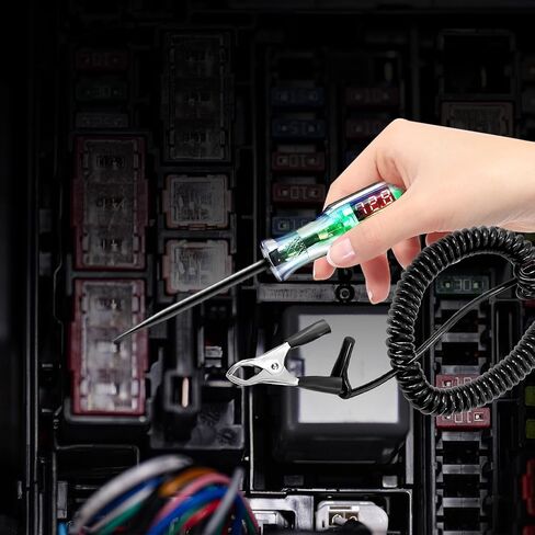 Upgraded Automotive Test Light 3-48V DC Digital LED Circuit Tester, Heavy Duty Light Tester with Voltmeter & Dual Color Polarity Indicate Light, Auto Voltage Tester Electric Light Test Pen in Saudi Arabia