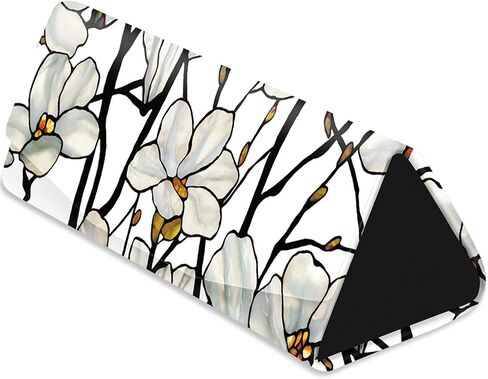 RainCaper Folding Travel Sunglasses & Reading Eyeglasses Case - Vegan Leather, Compact, Magnetic Closure, Slim Trifold Design, with Lens Cleaning Cloth, Tiffany Dragonfly - Purple in Kuwait