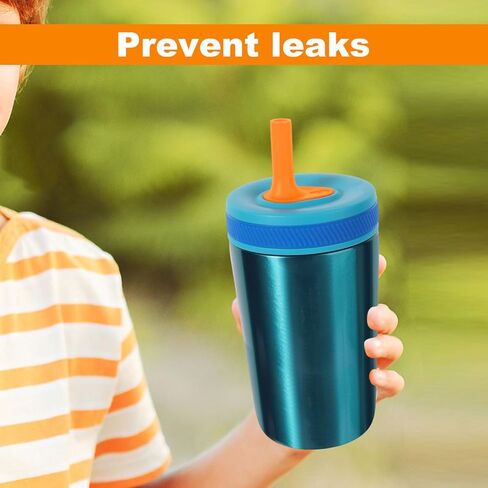 4pcs Replacement Bite Valve for Zak, Silicone Spout Replacement Bite Valve Compatible with Zak Designs Kelso 15oz with 1 Cleaning Brush Reusable Rubber Cup Lid Straws Accessory (Orange) in Saudi Arabia