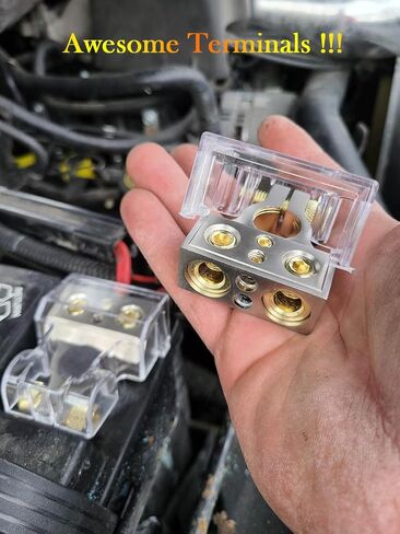 Battery Terminal Connectors, 0/2/4/6/8/10 AWG Battery Terminals, Heavy Duty Car Battery Terminal, Top Post Multiple in Kuwait