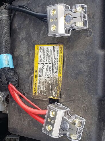 Battery Terminal Connectors, 0/2/4/6/8/10 AWG Battery Terminals, Heavy Duty Car Battery Terminal, Top Post Multiple in Kuwait