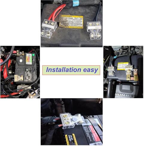 Battery Terminal Connectors, 0/2/4/6/8/10 AWG Battery Terminals, Heavy Duty Car Battery Terminal, Top Post Multiple in Kuwait