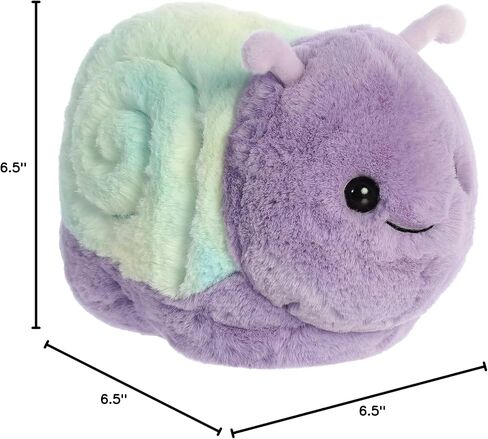 حيوان محشو من Aurora® Adorable Spudsters™ Emily Snail™ - احتضان مريح - رفاق مرحون - أرجواني 10 بوصات in Saudi Arabia