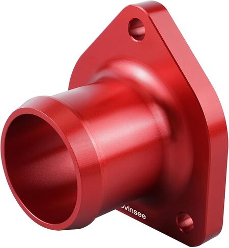 Bevinsee 7.3L Powerstroke Thermostat Housing Assembly Compatible with Ford F-250 F350 Super Duty 1999-2003 with Screws and Sealing Accessories Leak Proof Seal Aluminum Red in Saudi Arabia