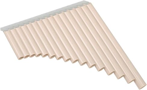 Generic Key Pan Flute in C Key for Beginners Lightweight Woodwind Instrument with Comfortable Grip and Included Music Book for Easy Learning and Teaching in Saudi Arabia