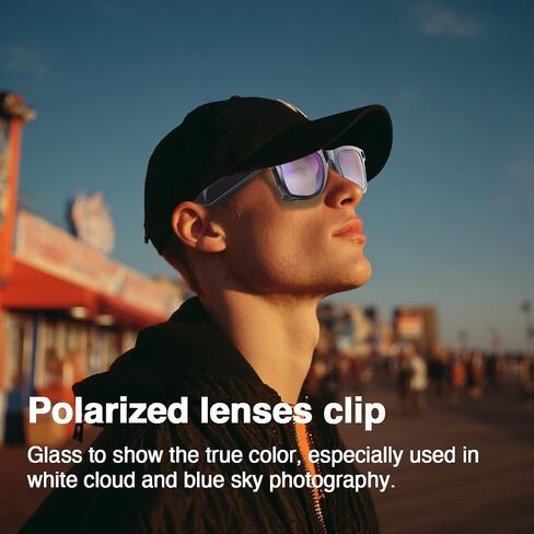 Polarized Clip For Ray-Ban Meta Wayfarer RW4008 Size L 53-22,Polarized lenses for Rayban Meta Accessories in Saudi Arabia
