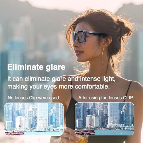Polarized Clip For Ray-Ban Meta Wayfarer RW4008 Size L 53-22,Polarized lenses for Rayban Meta Accessories in Saudi Arabia