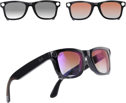 مشبك مستقطب لـ Ray-Ban Meta Wayfarer RW4008 مقاس L 53-22، عدسات مستقطبة لملحقات Rayban Meta in Kuwait