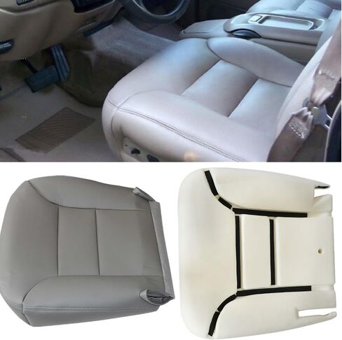SecosAutoparts السائق والركاب الجانب السفلي والأعلى العجاف الظهر ومقعد السائق وسادة رغوة رمادي متوافق مع جي إم سي يوكون سوبربان تشيفي سيلفرادو تاهو سييرا 1995 1996 1997 1998 1999 in Saudi Arabia