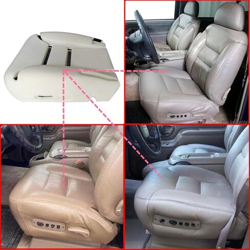 SecosAutoparts السائق والركاب الجانب السفلي والأعلى العجاف الظهر ومقعد السائق وسادة رغوة رمادي متوافق مع جي إم سي يوكون سوبربان تشيفي سيلفرادو تاهو سييرا 1995 1996 1997 1998 1999 in Saudi Arabia