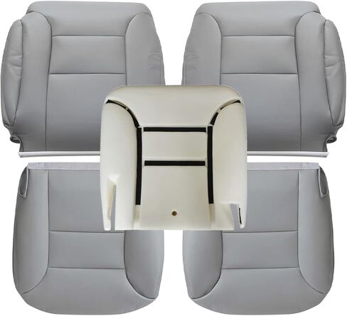 SecosAutoparts السائق والركاب الجانب السفلي والأعلى العجاف الظهر ومقعد السائق وسادة رغوة رمادي متوافق مع جي إم سي يوكون سوبربان تشيفي سيلفرادو تاهو سييرا 1995 1996 1997 1998 1999 in Saudi Arabia