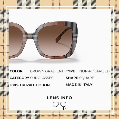 Burberry Caroll BE4323 مربع شكل خلات الأشكال مع مجموعة النظارات الفاخرة in Saudi Arabia