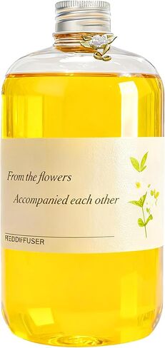 Verbena Reed Diffuser Oil Refill ， Uplifting Citrus Scent for Home, Office，Bathroom, Bedroom, Hotel Decor, Car Large Capacity Essential Oil 500ml（16.9 Fl Oz） in Saudi Arabia