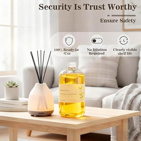Verbena Reed Diffuser Oil Refill ， Uplifting Citrus Scent for Home, Office，Bathroom, Bedroom, Hotel Decor, Car Large Capacity Essential Oil 500ml（16.9 Fl Oz） in Saudi Arabia