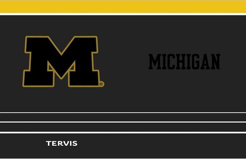 Tervis Traveler Michigan Wolverines - Night Game Triple Walled Insulated Tumbler Travel Cup Keeps Drinks Cold & Hot, 30oz, Stainless Steel in Saudi Arabia