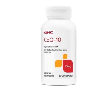 جي إن سي CoQ-10-100mg | دعم مضادات الأكسدة والقلب، وخدمة الخلايا، والتجديد | 120 كبسولة هلامية in Kuwait