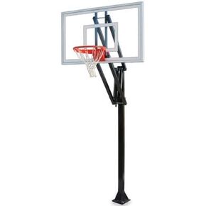 Vector Nitro-BP Steel-Glass In Ground Adjustable Basketball System Columbia Blue in Kuwait
