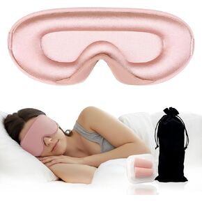3D Sleep Mask for Kids & Teens (8-18 Years), Side Sleepers, Zero Pressure & Blackout Eye Cover - Soft Breathable, Adjustable for Travel, Night Use & Deep Sleep in Saudi Arabia