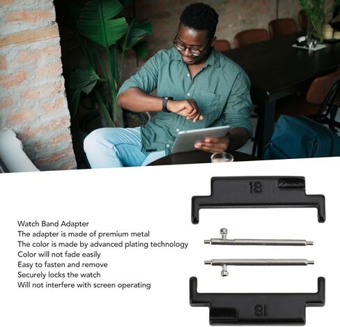 ZJchao Metal Watch Band Adapter Premium Connection for 18-22mm Smartwatches Stainless Steel Set in Saudi Arabia