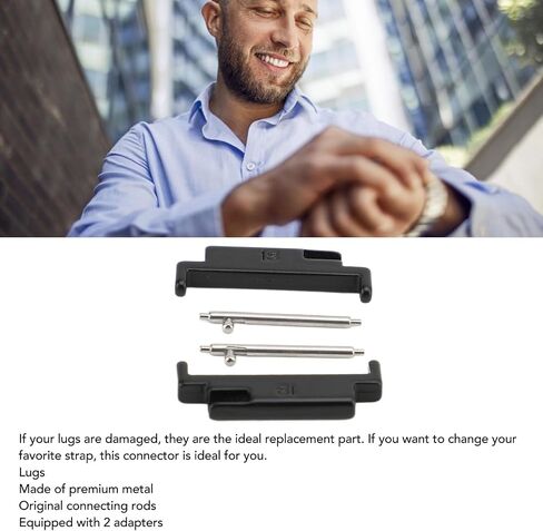 ZJchao Metal Watch Band Adapter Premium Connection for 18-22mm Smartwatches Stainless Steel Set in Saudi Arabia