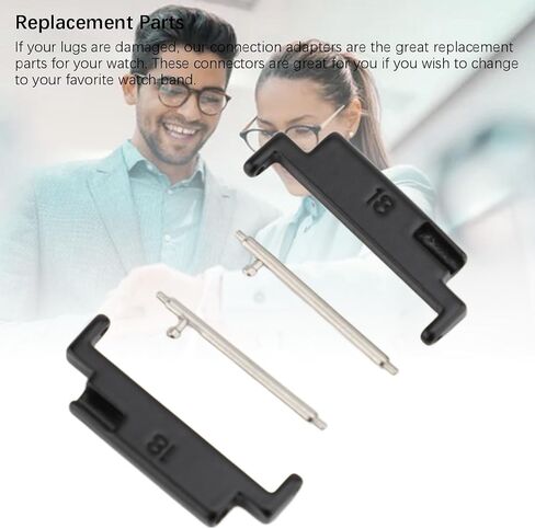 ZJchao Metal Watch Band Adapter Premium Connection for 18-22mm Smartwatches Stainless Steel Set in Saudi Arabia