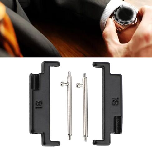 ZJchao Metal Watch Band Adapter Premium Connection for 18-22mm Smartwatches Stainless Steel Set in Saudi Arabia