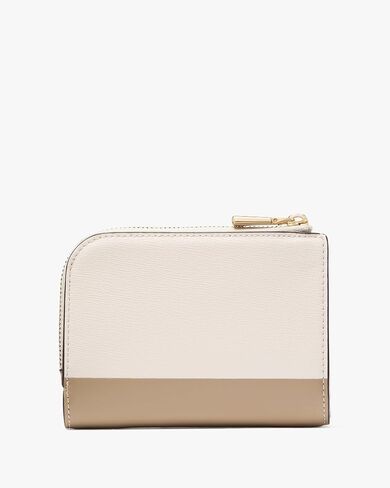 kate spade new york Devin Saffiano Leather Small Compact Wallet, Pistachio Ice in Saudi Arabia