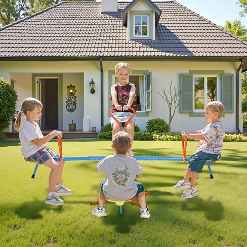 Vevor Geesaw Teeter Totter للأطفال في الهواء الطلق ، وسعة تحميل 300 رطل ، والجلوس والدوران teeter tetter مع مقابض سهلة ، ومعدات الملعب مع الدوران 360 درجة تدور للأطفال الذين تتراوح أعمارهم بين 3+ in Saudi Arabia