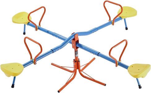 Vevor Geesaw Teeter Totter للأطفال في الهواء الطلق ، وسعة تحميل 300 رطل ، والجلوس والدوران teeter tetter مع مقابض سهلة ، ومعدات الملعب مع الدوران 360 درجة تدور للأطفال الذين تتراوح أعمارهم بين 3+ in Saudi Arabia