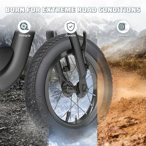 16 inch Fat Bike Tire 16 x 3.0 inch Heavy Duty Anti-Slip Foldable Replacement All Terrains Tire for E-Bike Kids Snow Bike in Saudi Arabia