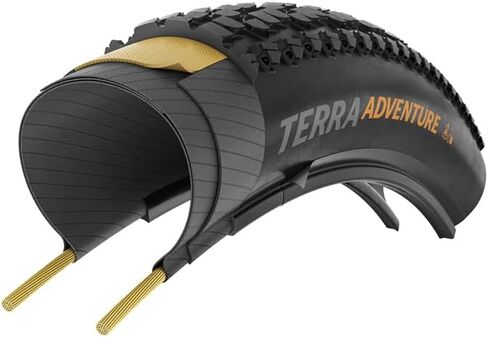 Continental Terra Adventure Tire - 700 x 45 Tubeless Folding Black / Transparent Grip Trail Casing E25 in Saudi Arabia