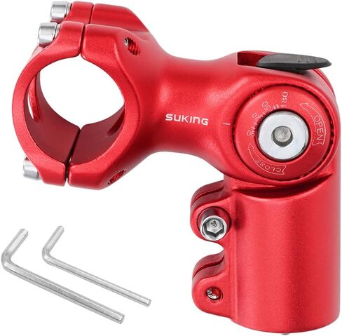 CYSKY Adjustable Bike Stem 25.4 31.8 Handlebar Adjustable 0-90 Degree 60/80/93/100mm, MTB Stem Handlebar Bike Stem Riser for Mountain Bike Road Bike City Cycling in Saudi Arabia