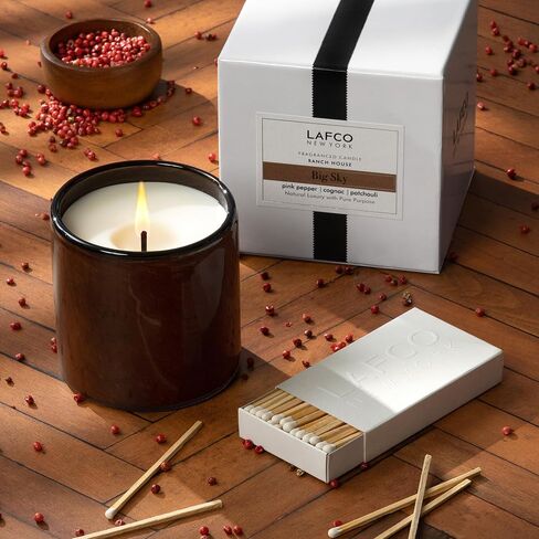 LAFCO New York Signature Candle, Star Magnolia - 15.5 oz - 90-Hour Burn Time - Reusable, Hand Blown Glass Vessel - Made in The USA in Kuwait