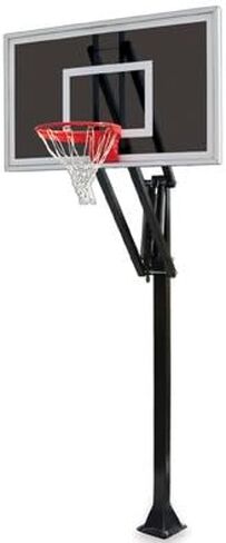 Vector Eclipse-BP Steel-Smoked Glass In Ground Adjustable Basketball System Purple in Saudi Arabia