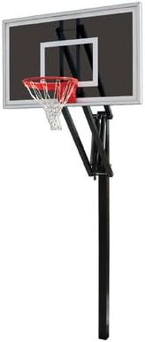 Vector Eclipse Steel-Smoked Glass In Ground Adjustable Basketball System Kelly Green in Saudi Arabia