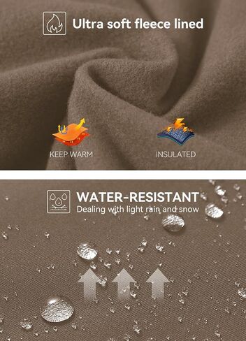 baleaf Thermal Leggings for Women Fleece Lined Waterproof Winter Hiking Pants Warm Tights Cold Weather Running Gear Brown M in Saudi Arabia