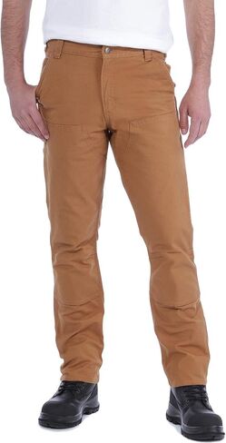 سروال Carhartt الرجالي Rugged Flex® ذو قصة مستقيمة على شكل بطة ومزدوج من الأمام in Saudi Arabia