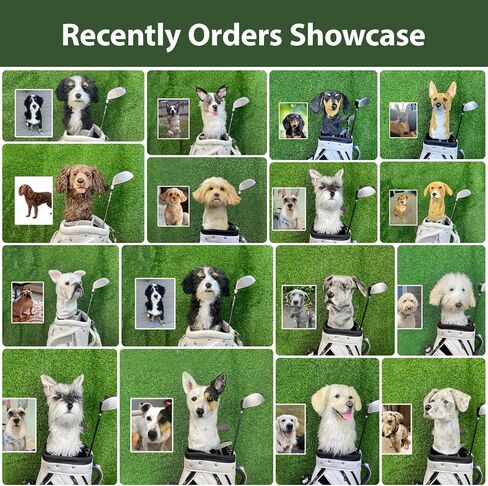 Golden Retriever Golf Club Head Covers, Dog Club Cover, Gift for Golfers & Dog Lovers Golden Retriever in Saudi Arabia