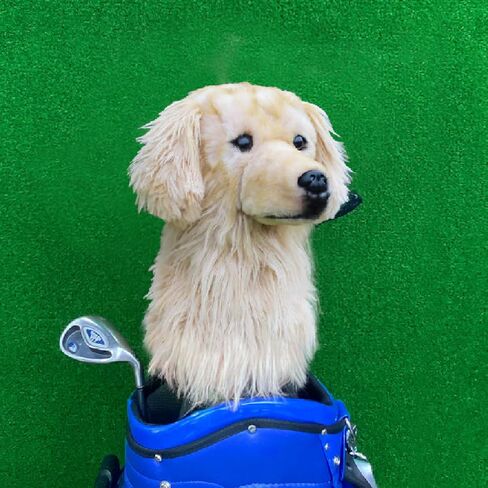 Golden Retriever Golf Club Head Covers, Dog Club Cover, Gift for Golfers & Dog Lovers Golden Retriever in Saudi Arabia