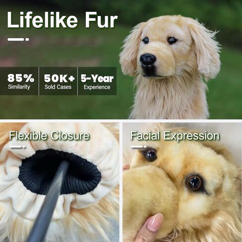Golden Retriever Golf Club Head Covers, Dog Club Cover, Gift for Golfers & Dog Lovers Golden Retriever in Saudi Arabia