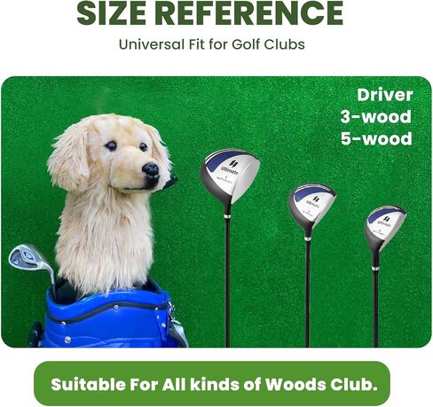 Golden Retriever Golf Club Head Covers, Dog Club Cover, Gift for Golfers & Dog Lovers Golden Retriever in Saudi Arabia
