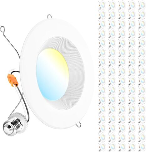 SUNCO 6 بوصة LED LED LED ، يمكن أن يصود ضوء التحديثية للأضواء للسقف ، تقليم الحواجز ، 1050 LM ، 13W (75W ما يعادلها) ، 5000K ضوء النهار ، قابلة للذات ، حزمة UL 4 مصنفة رطبة. in Kuwait