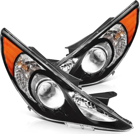 2011-2014 لتجميع المصباح الأمامي Hyundai Sonata لـ Sonata 2011-2014 مصنع المصنع Chrome Housing Amber Reflector Clel in Kuwait