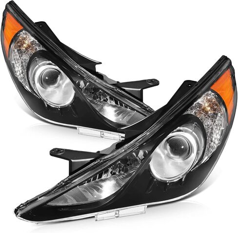 2011-2014 لتجميع المصباح الأمامي Hyundai Sonata لـ Sonata 2011-2014 مصنع المصنع Chrome Housing Amber Reflector Clel in Kuwait