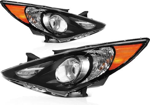 2011-2014 لتجميع المصباح الأمامي Hyundai Sonata لـ Sonata 2011-2014 مصنع المصنع Chrome Housing Amber Reflector Clel in Kuwait